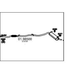 Koncový tlmič výfuku MTS 01.98500