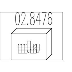 Tlmič výfuku - montážna sada MTS 02.8476