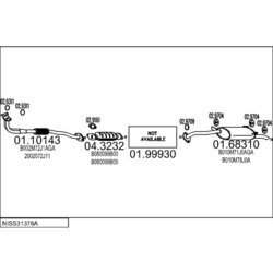 Výfukový systém MTS NISS31378A004271