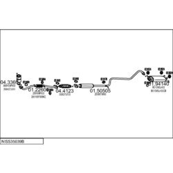 Výfukový systém MTS NISS35039B016107