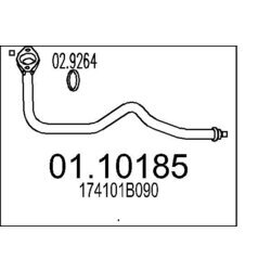 Výfukové potrubie MTS 01.10185