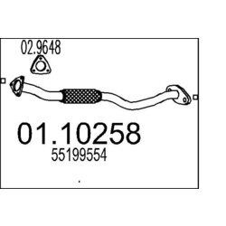 Výfukové potrubie MTS 01.10258