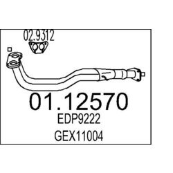 Výfukové potrubie MTS 01.12570