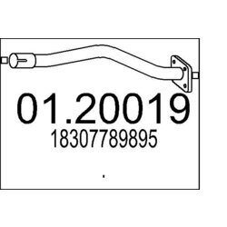 Výfukové potrubie MTS 01.20019