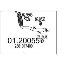 Výfukové potrubie MTS 01.20055