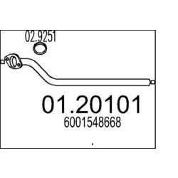 Výfukové potrubie MTS 01.20101