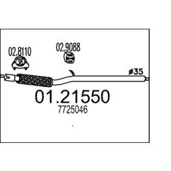 Výfukové potrubie MTS 01.21550