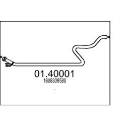 Výfukové potrubie MTS 01.40001