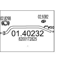 Výfukové potrubie MTS 01.40232