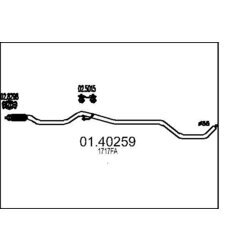 Výfukové potrubie MTS 01.40259
