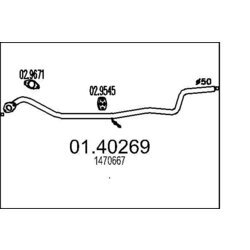 Výfukové potrubie MTS 01.40269