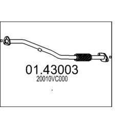 Výfukové potrubie MTS 01.43003