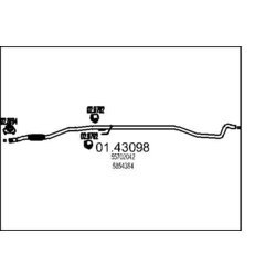 Výfukové potrubie MTS 01.43098