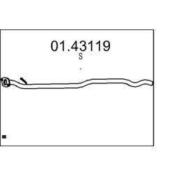 Výfukové potrubie MTS 01.43119