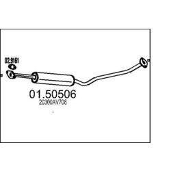 Stredný tlmič výfuku MTS 01.50506