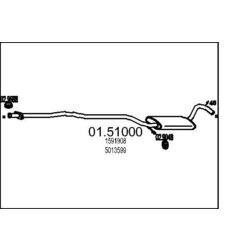 Stredný tlmič výfuku MTS 01.51000
