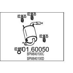 Koncový tlmič výfuku MTS 01.60050
