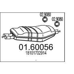Koncový tlmič výfuku MTS 01.60056