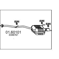 Koncový tlmič výfuku MTS 01.60101