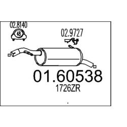 Koncový tlmič výfuku MTS 01.60538