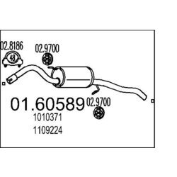 Koncový tlmič výfuku MTS 01.60589