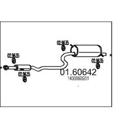 Koncový tlmič výfuku MTS 01.60642