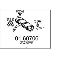 Koncový tlmič výfuku MTS 01.60706