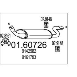 Koncový tlmič výfuku MTS 01.60726