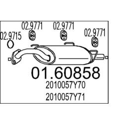 Koncový tlmič výfuku MTS 01.60858