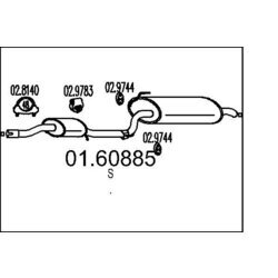 Koncový tlmič výfuku MTS 01.60885