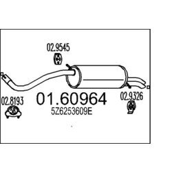 Koncový tlmič výfuku MTS 01.60964