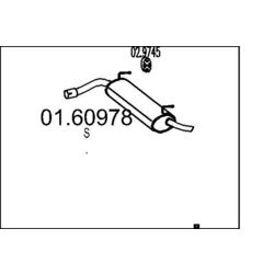 Koncový tlmič výfuku MTS 01.60978