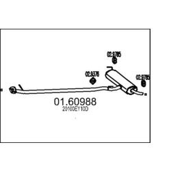 Koncový tlmič výfuku MTS 01.60988