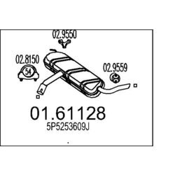 Koncový tlmič výfuku MTS 01.61128