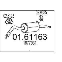 Koncový tlmič výfuku MTS 01.61163
