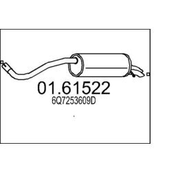 Koncový tlmič výfuku MTS 01.61522