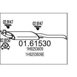 Koncový tlmič výfuku MTS 01.61530