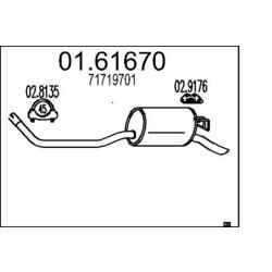 Koncový tlmič výfuku MTS 01.61670