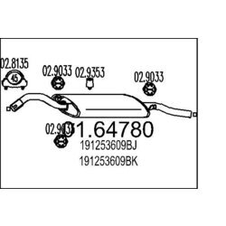 Koncový tlmič výfuku MTS 01.64780