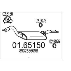 Koncový tlmič výfuku MTS 01.65150