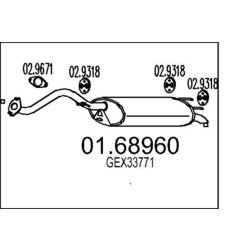 Koncový tlmič výfuku MTS 01.68960