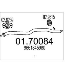 Výfukové potrubie MTS 01.70084