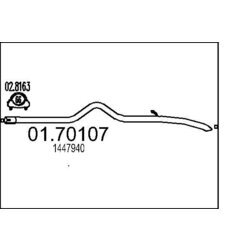 Výfukové potrubie MTS 01.70107