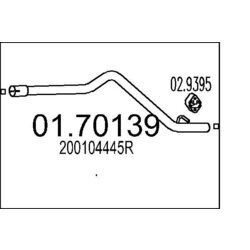 Výfukové potrubie MTS 01.70139