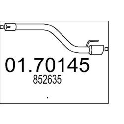 Výfukové potrubie MTS 01.70145