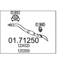 Výfukové potrubie MTS 01.71250