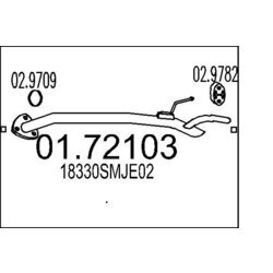 Výfukové potrubie MTS 01.72103