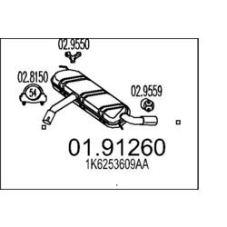 Koncový tlmič výfuku MTS 01.91260