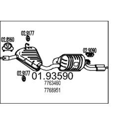 Koncový tlmič výfuku MTS 01.93590