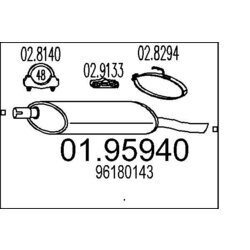 Koncový tlmič výfuku MTS 01.95940